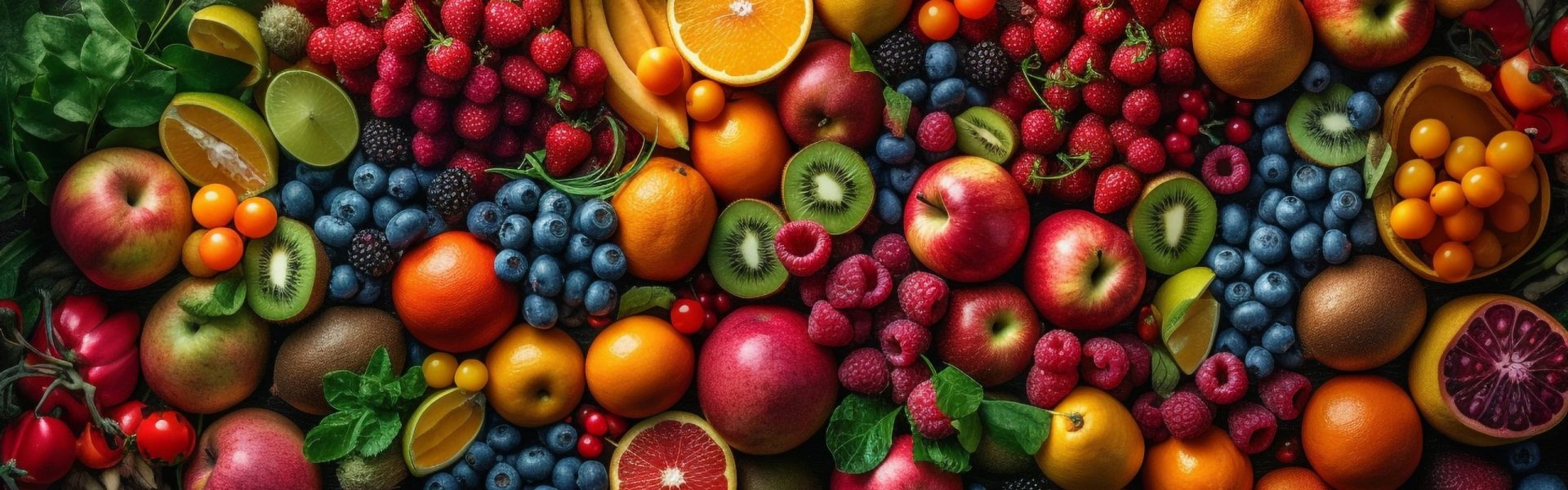 Healthy eating Fresh fruits and vegetables collection generated by artificial intelligence